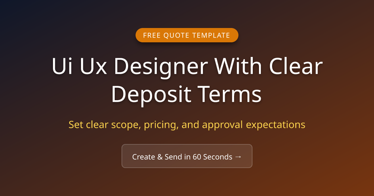 Free UI UX Designer Quote Template | MicroFreelanceHub | MicroFreelance